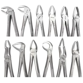 GDC Extraction Forceps Kit (Set Of 12) EFSP12 - Image 2