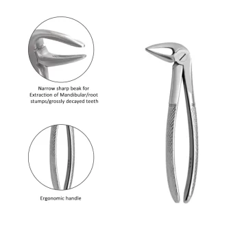 GDC Extraction Forceps Lower Roots - 33L Standard - Image 4