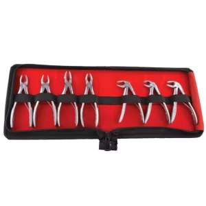 GDC Extraction Forceps Pedo Set Of 7 In Pouch Standard